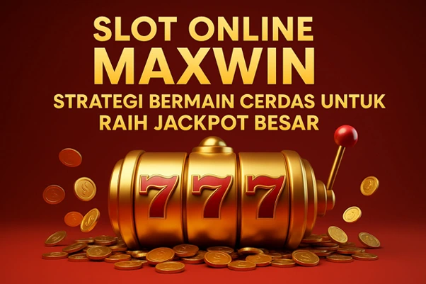 Ilustrasi 3D slot online maxwin dengan nuansa mewah, simbol scatter, wild, dan karakter ikonik yang menggambarkan strategi cerdas meraih jackpot besar.
